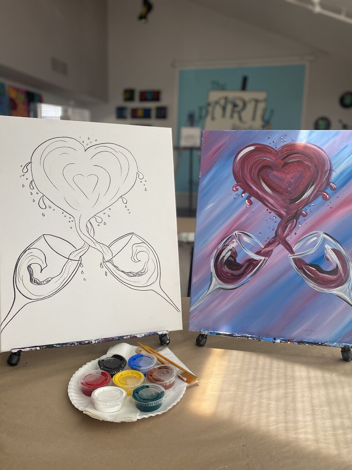 Wine In Love At Home Art Kit 16x20 Wine In Love At Home Art Kit 16x20