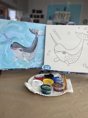 Narwhal At Home Art Kit 12x12