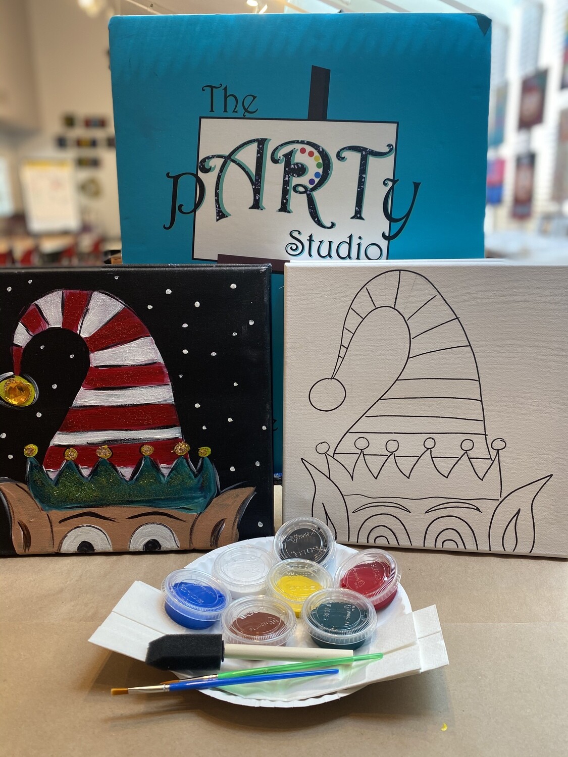 Elf 'At Home Art Kit' 12x12 Canvas Elf 'At Home Art Kit' 12x12 Canvas