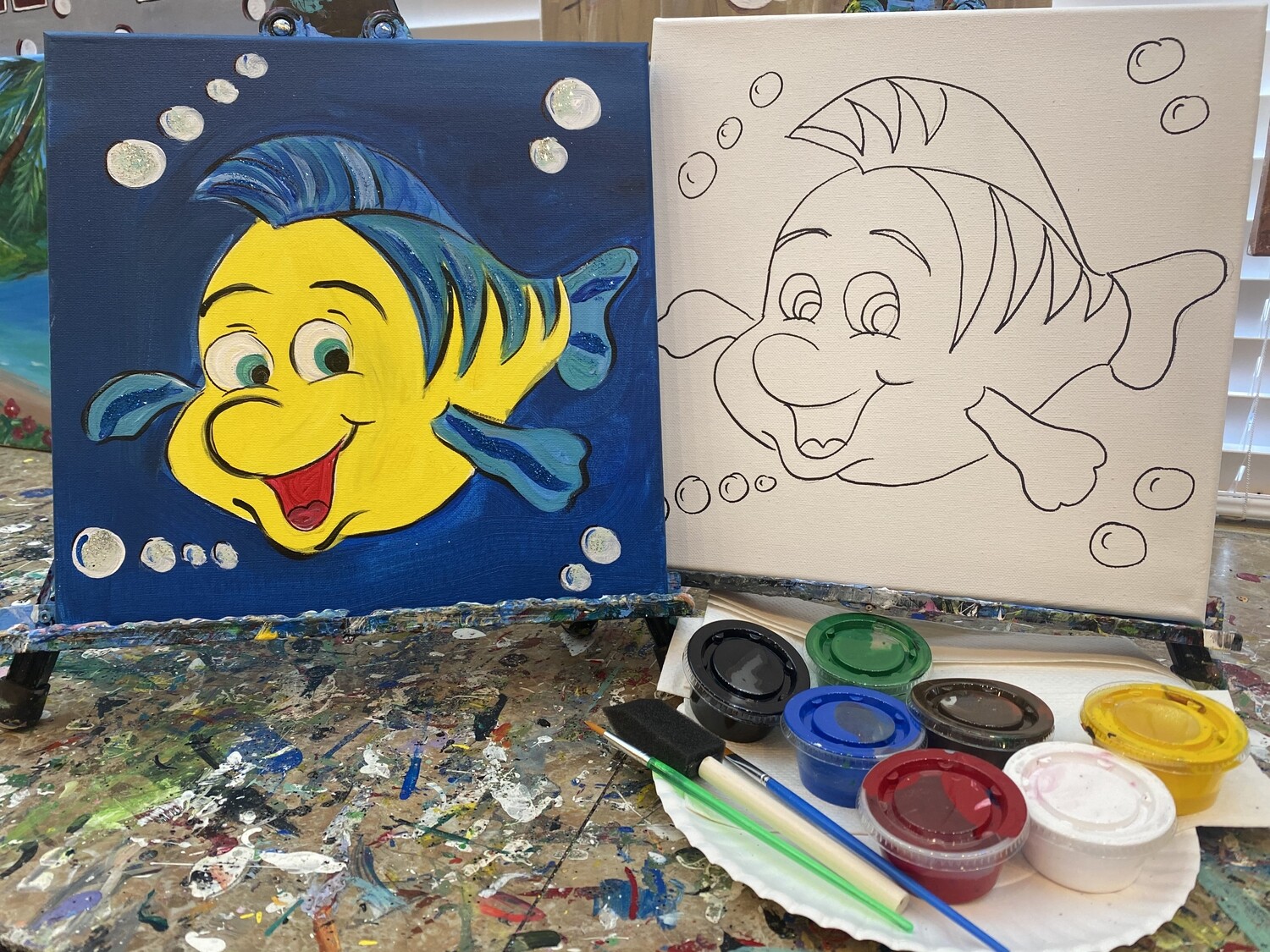 Flounder - At Home Art Kit 12x12 Flounder - At Home Art Kit 12x12
