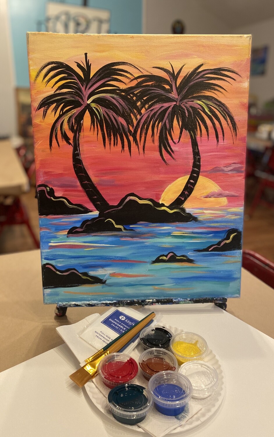 Tropical Island "At Home Art Kit" 16x20 Tropical Island "At Home Art Kit" 16x20