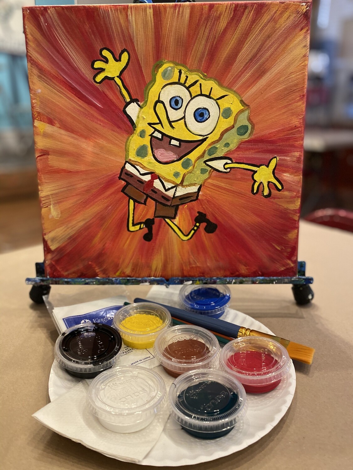 Spongebob - At Home Art Kit 12x12 Spongebob - At Home Art Kit 12x12