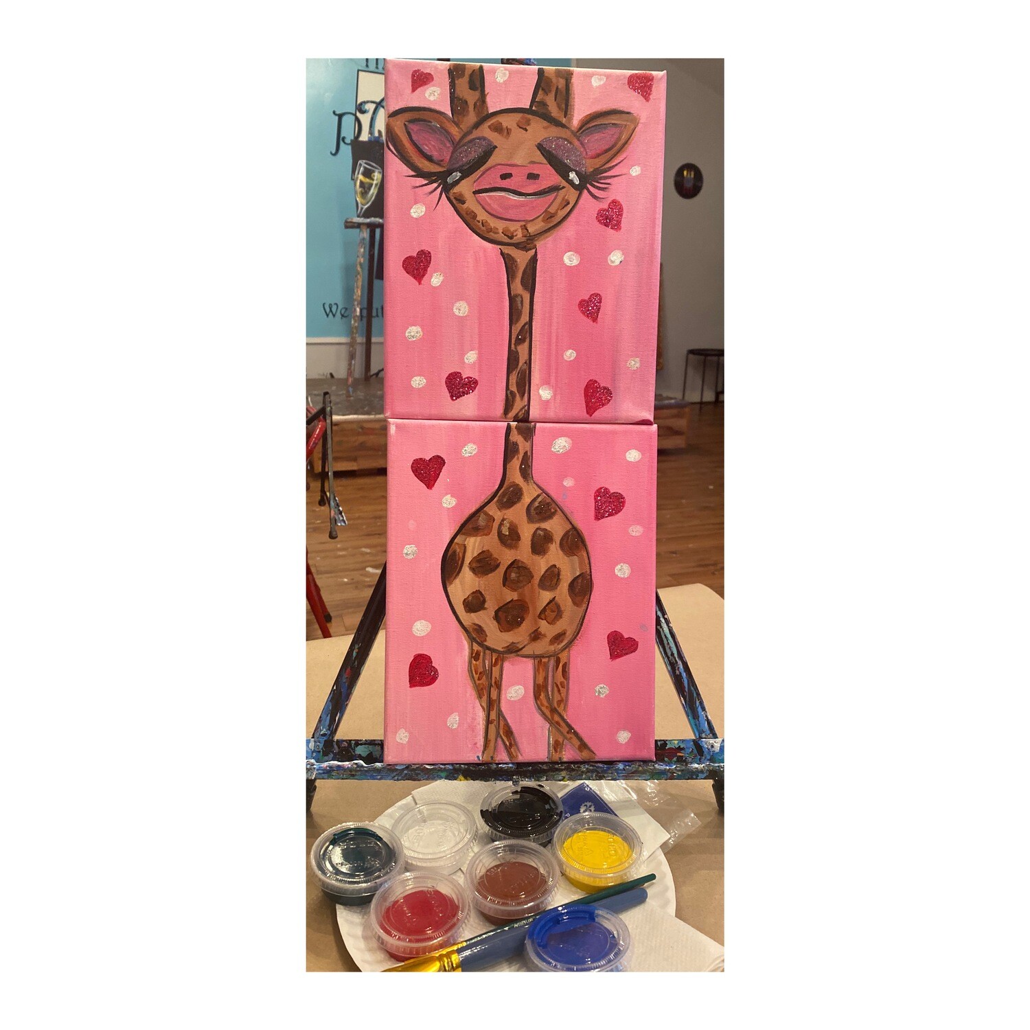 Baby Giraffe ~ At Home Art Kit (2 - 8x10) Baby Giraffe ~ At Home Art Kit (2 - 8x10)