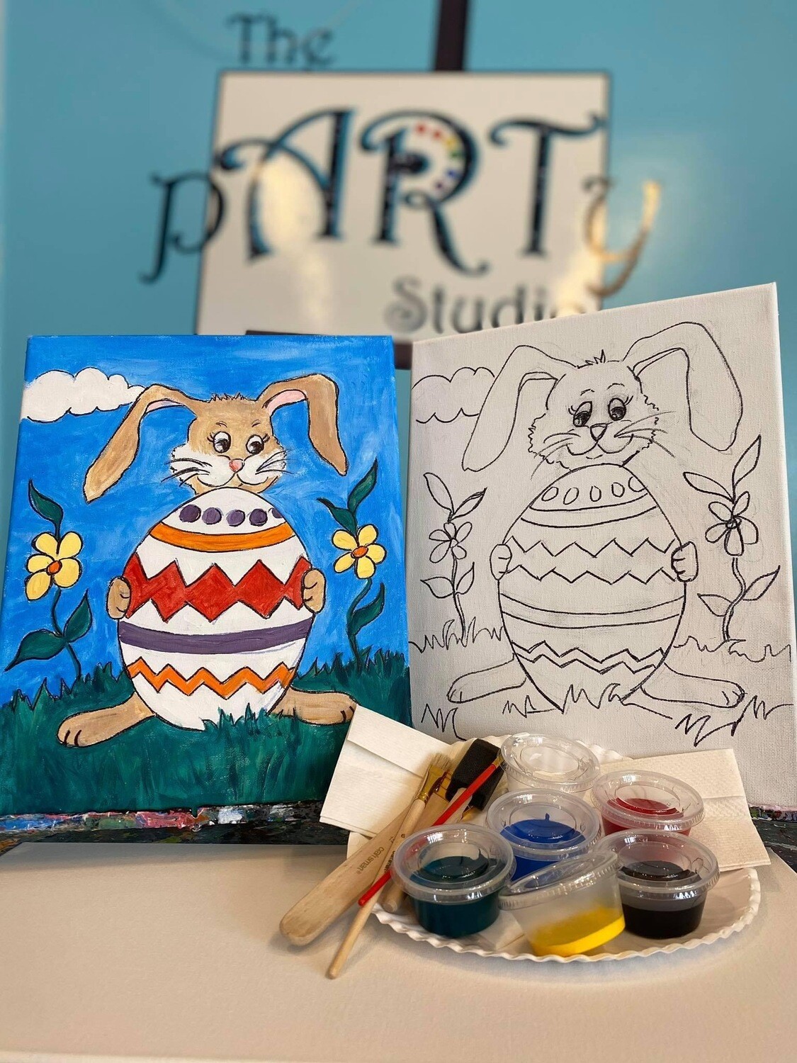 Easter Bunny - At Home Art Kit 12x12 Easter Bunny - At Home Art Kit 12x12
