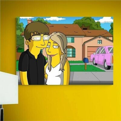 ¡Personalizar mi cuadro Simpson!