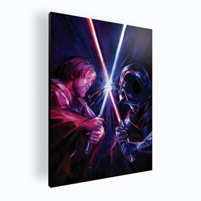 Obi-Wan vs Darth Vader arte