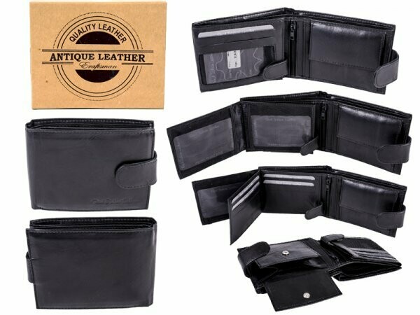 1007 BLACK - ANTIQUE LEATHER RFID