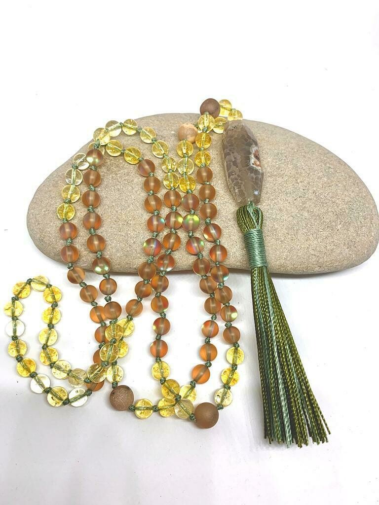 Citrine Mala Necklace