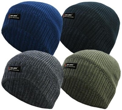 Adults R40 Advanced Thermal Insulated Fully Fleece Lined Beanie Hats by RockJock