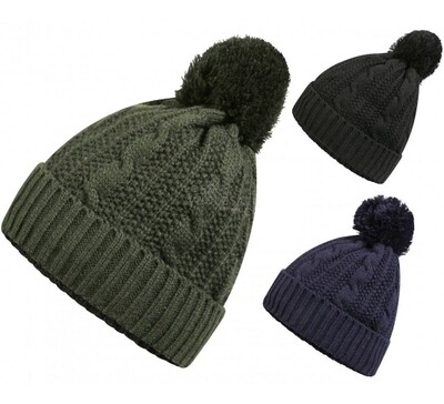 Men&#39;s Knitted 3M Thinsulate Waterproof &amp; Windproof Bobble Hat by ProClimate
