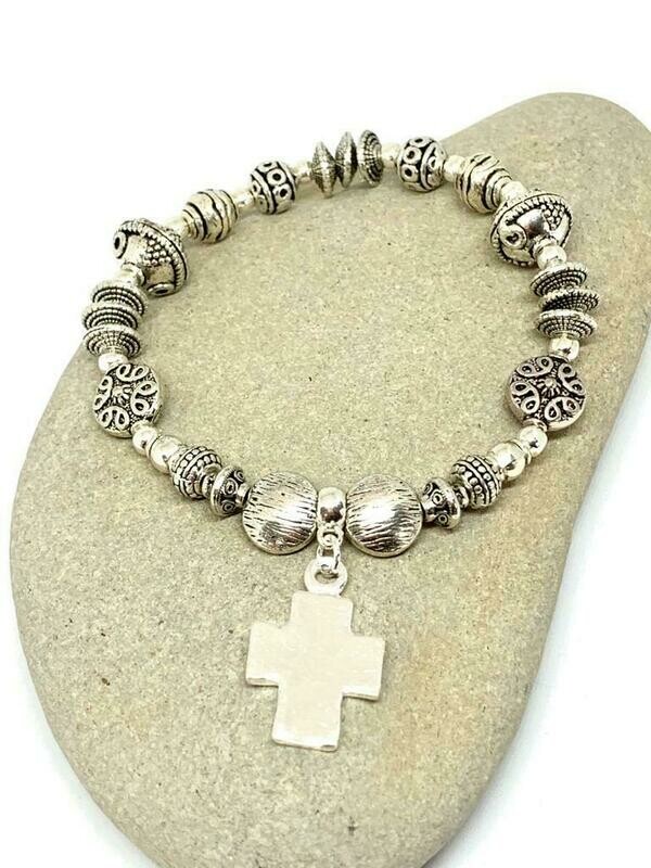 Cross Stretch Bracelet
