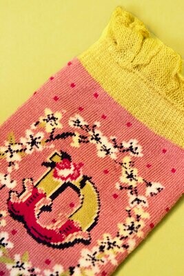 A-Z Ankle Socks - D