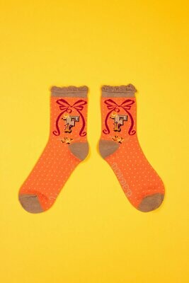 A-Z Ankle Socks - F A-Z Ankle Socks - F