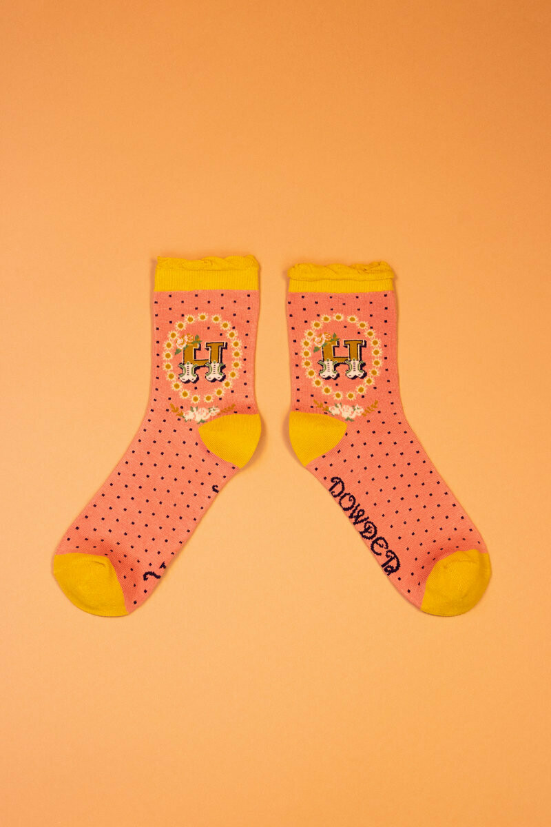 A-Z Ankle Socks - H A-Z Ankle Socks - H