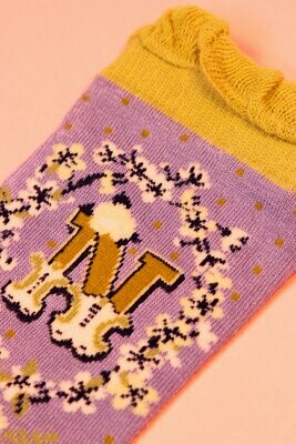 A-Z Ankle Socks - N