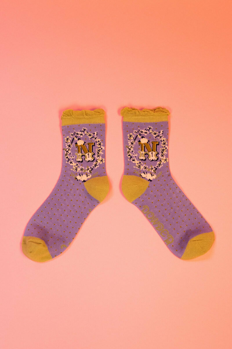 A-Z Ankle Socks - N