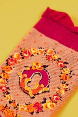 A-Z Ankle Socks - Q