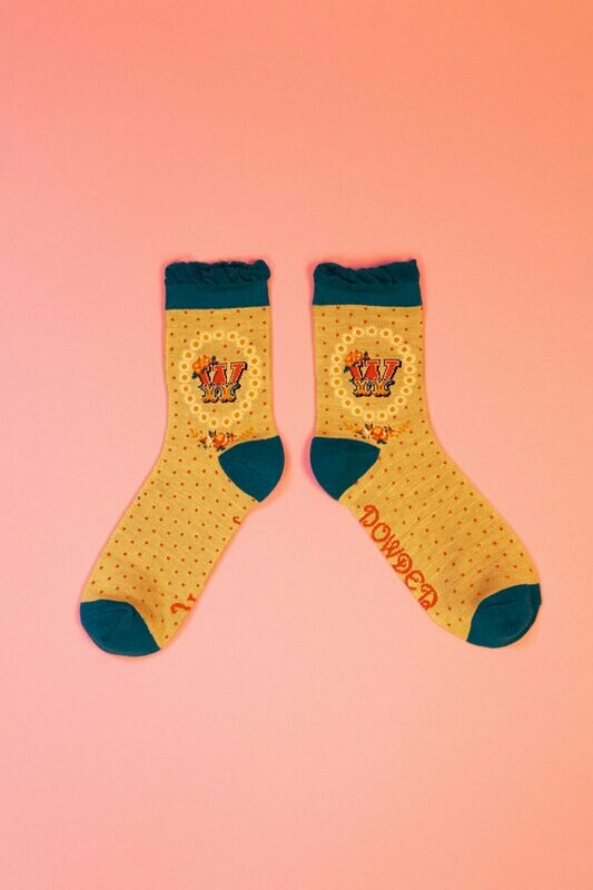 A-Z Ankle Socks - W