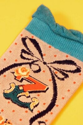 A-Z Ankle Socks - Z