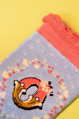 A-Z Ankle Socks - O