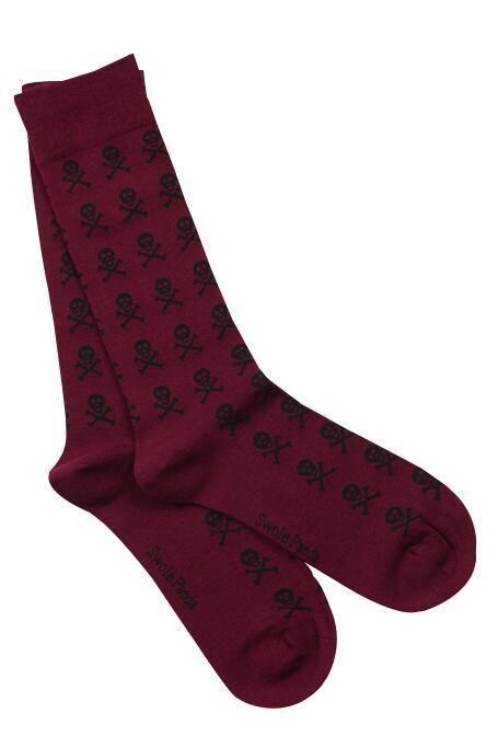SWOLE PANDA RED SKULL BAMBOO SOCKS