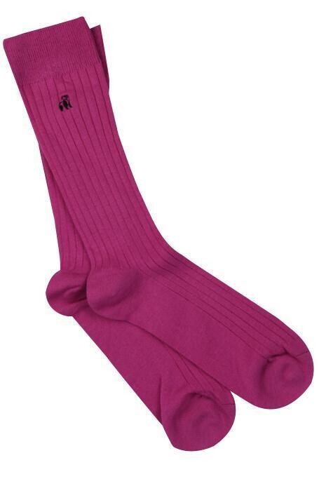 SWOLE PANDA RICH PINK BAMBOO SOCKS