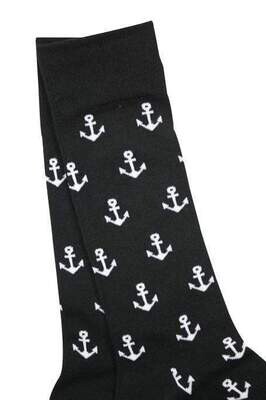 SWOLE PANDA BLACK ANCHOR BAMBOO SOCKS