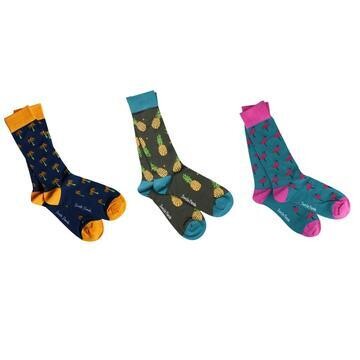 SWOLE PANDA TROPICAL SOCK BOX - 3 PAIRS OF BAMBOO SOCKS (MEN)
