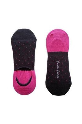 SWOLE PANDA SPOTTED PINK &quot;NO-SHOW&quot; BAMBOO SOCKS