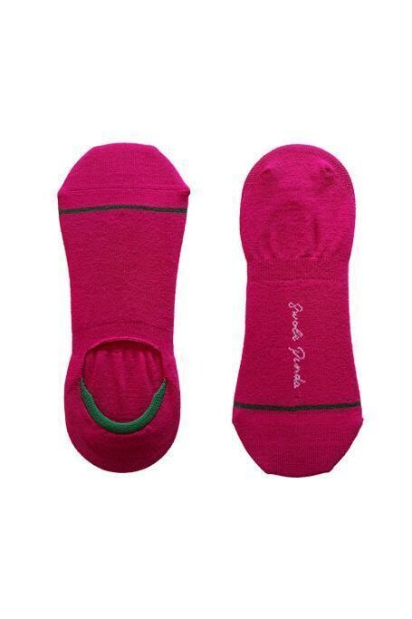 SWOLE PANDA CERISE &quot;NO-SHOW&quot; BAMBOO SOCKS