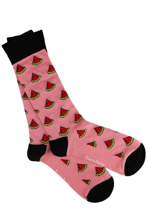 SWOLE PANDA WATERMELON BAMBOO SOCKS