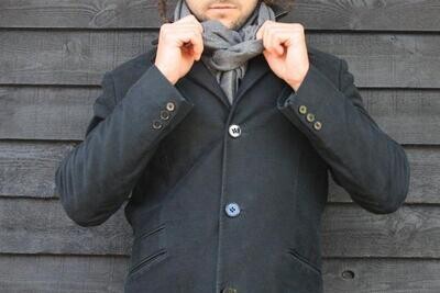 CHARCOAL GREY BAMBOO SCARF
