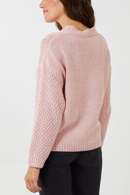Nova of London Weave Knit Crewneck Jumper