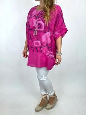 LAGENLOOK WONDERLAND PRINT TOP