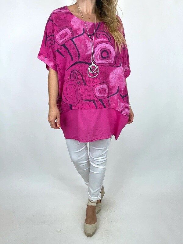 LAGENLOOK WONDERLAND PRINT TOP