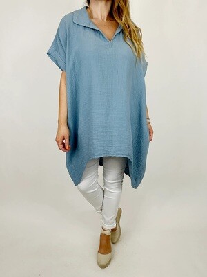 LAGENLOOK LIZA COLLARED TOP