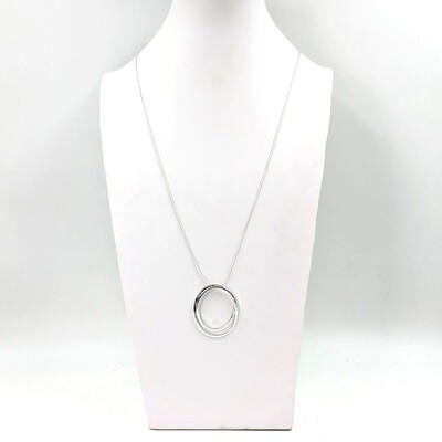 ORGANIC OPEN SHAPE COMPONENT LONG NECKLACE