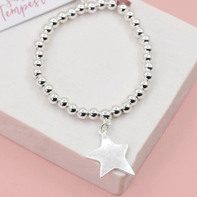 STAR PENDANT BEADED BRACELET