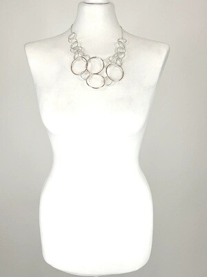 LAGENLOOK MULTI HOOP SHORT NECKLACE LAGENLOOK MULTI HOOP SHORT NECKLACE