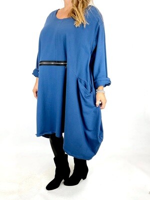 LAGENLOOK CANHAM COTTON ZIP SIDE TUNIC