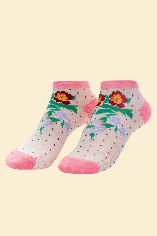 Wonderful Posie Trainer Socks
