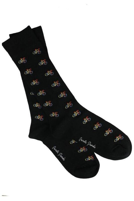 SWOLE PANDA BLACK BICYCLE BAMBOO SOCKS
