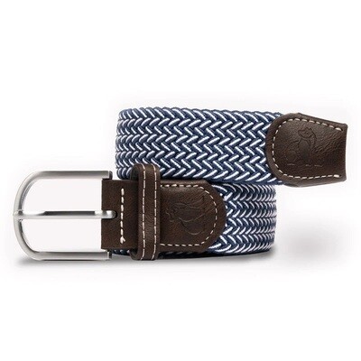 SWOLE PANDA WOVEN BELT - NAVY FINE WEAVE (M) SWOLE PANDA WOVEN BELT - NAVY FINE WEAVE (M)