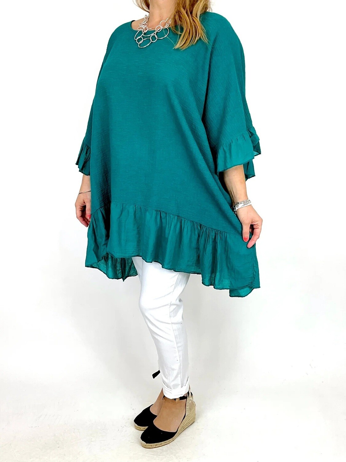 LAGENLOOK PIPPA FRILL HEM TOP