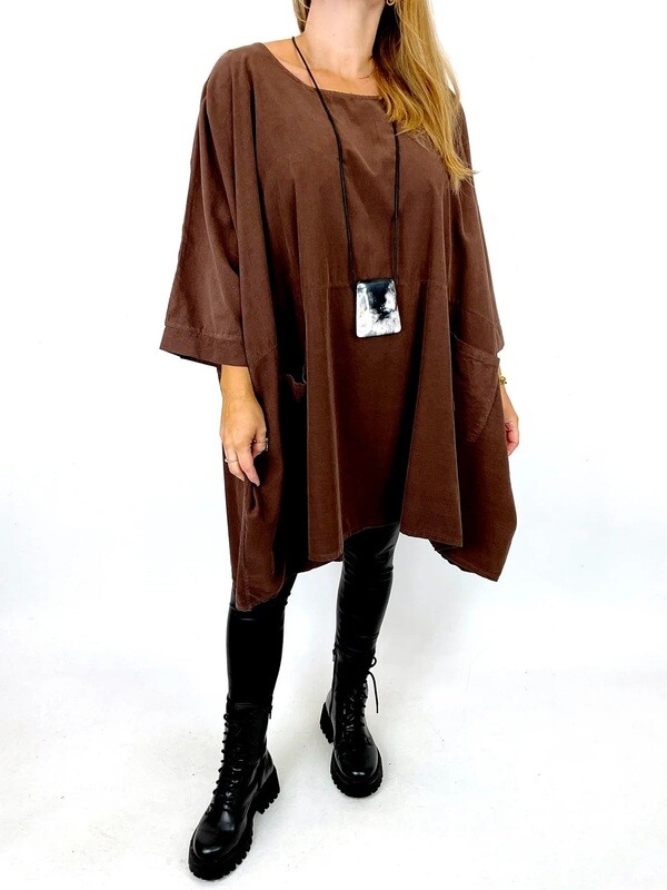 LAGENLOOK BAXTOR CORDUROY OVERSIZED TOP