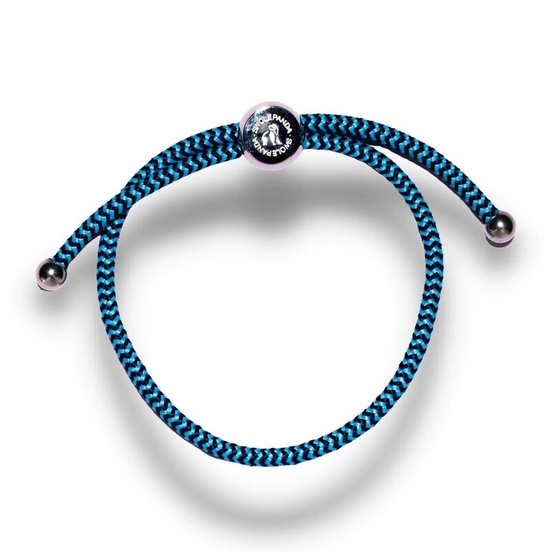 ROPE BRACELET - SKY BLUE ZIGZAG Size M