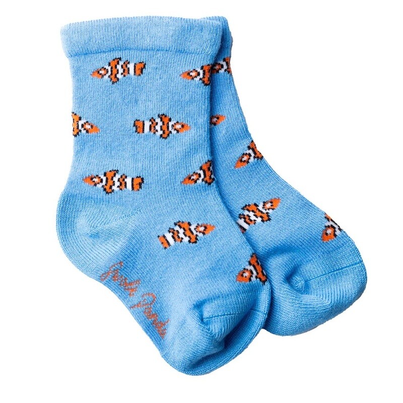 CHILDREN&#39;S CLOWN FISH BAMBOO SOCKS