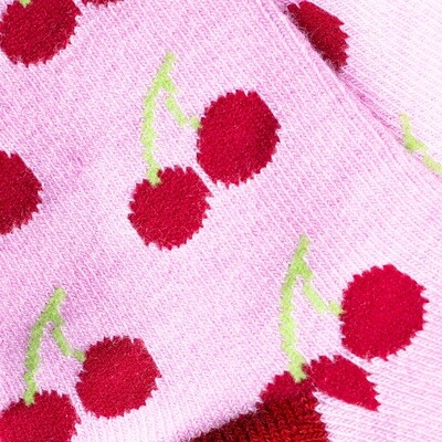 CHILDREN'S CHERRY BAMBOO SOCKS