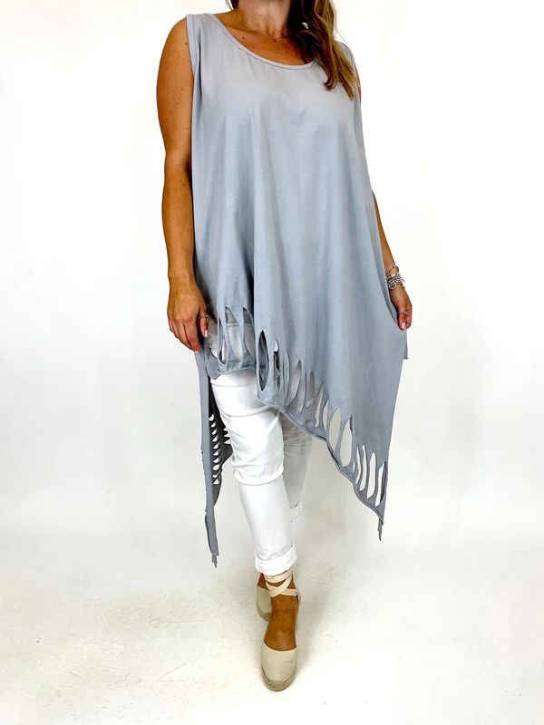 LAGENLOOK JULIET LASER COTTON VEST TOP
