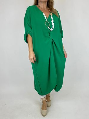 MADE IN ITALY LAGENLOOK HARRIS KNOT DRESS